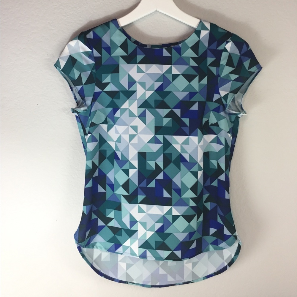 H&M Fitted Geometric Blouse